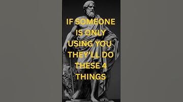 If Someone Is Only Using You, They