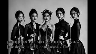 FINAs  pamphlet for string quartet No.2 [the desire is still]   /  composed by fina