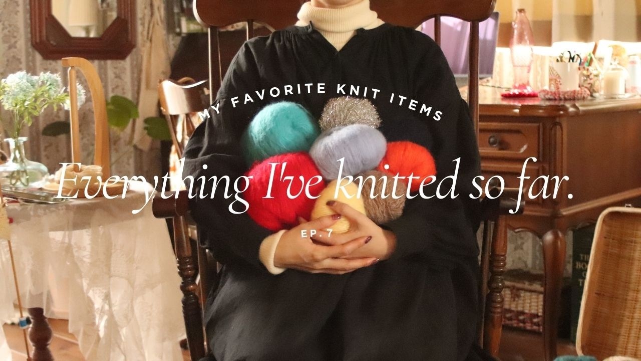 今まで編んだもの全て紹介 🐏🧶｜編み物｜vlog