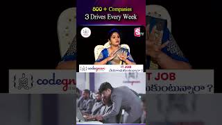 800+ Hiring Companies & 3 Weekly Placement Drives #Codegnan #placements #ITJobs #coding #ytshorts Update