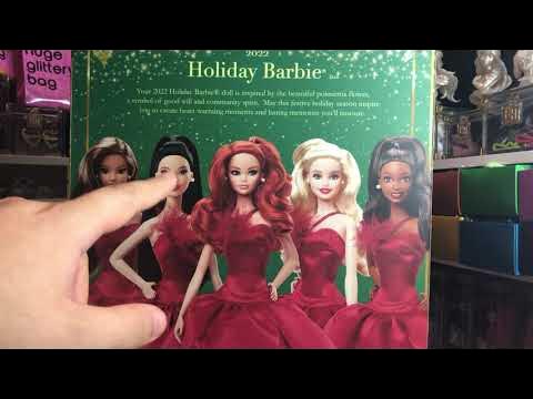 Barbie Signature Loira Holiday 2022 Vestido Vermelho - Mattel