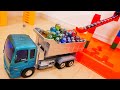 マーブルランレース ASMR ☆ HABA 木製スロープ 救急車 ごみ収集車ダンプトラック 癒しのビー玉の音LIVE