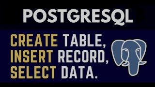 How to create a table in a Postgres database