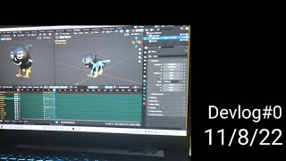 Cat The Explorer Devlog#0 : Making 3d models of player and enemies in forest terrain