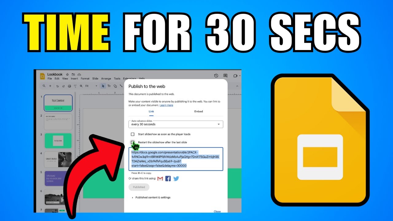 How To Time Google Slides For 30 Seconds (Step By Step Guide) - YouTube