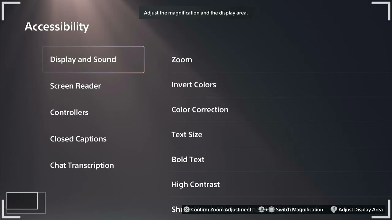 PS5 Как показать галочку на включённых настройках