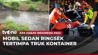 Kecelakaan Maut di Karawang: Truk Kontainer Timpa Sedan, 3 Orang Tewas | AKIP tvOne