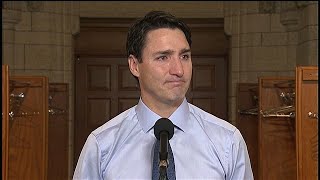 “It hurts:” Trudeau makes emotional statement about death of Gord Downie