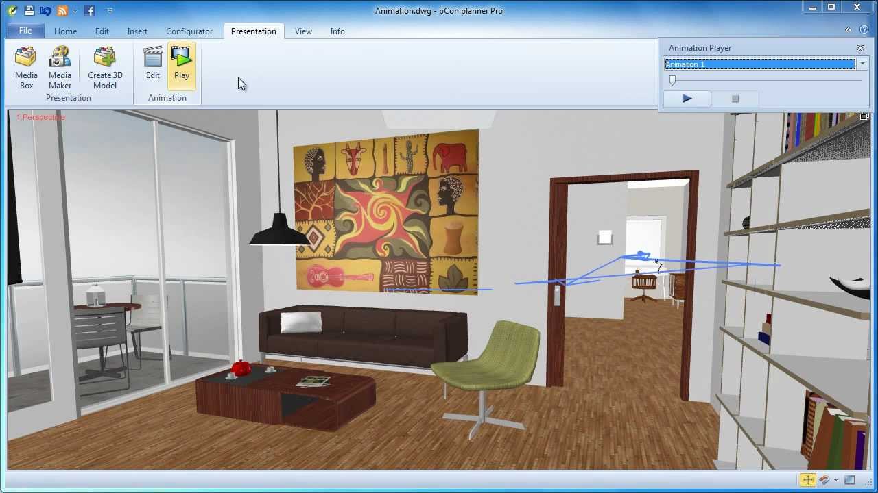 15th video tutorial pcon.planner 6.4 present the design youtube Pcon planner rendering