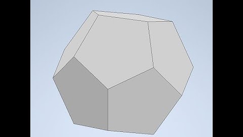 How to make a dodecahedron in Autodesk Inventor 2021