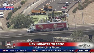 HAY SPILL: Impacts I-10 and I-17 split in Phoenix (FNN)