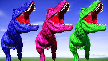 Khủng long bạo chúa T-Rex với Đội khung log Cá Mập - Jurassic World Evolution