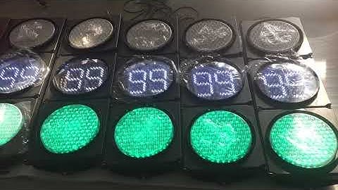 300mm traffic light and countdown timer
