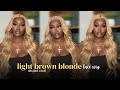 Light Flaxen Brown Blonde Lace Wig Install ft. Megalook Hair