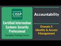 CISSP Accountability - Domain 5 Identity and Access Management (IAM) | Urdu | Hindi |