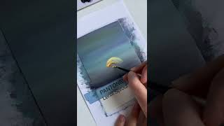 Day 25/30? seashellart beachart pantonechallenge artchallenge shortsvideo  paintingprocess