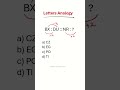 Letters Analogy Answer| Reasoning | CAT, SNAP, NMAT, MAHCET, MAT | MBA Preparation | #cat #mba #nmat
