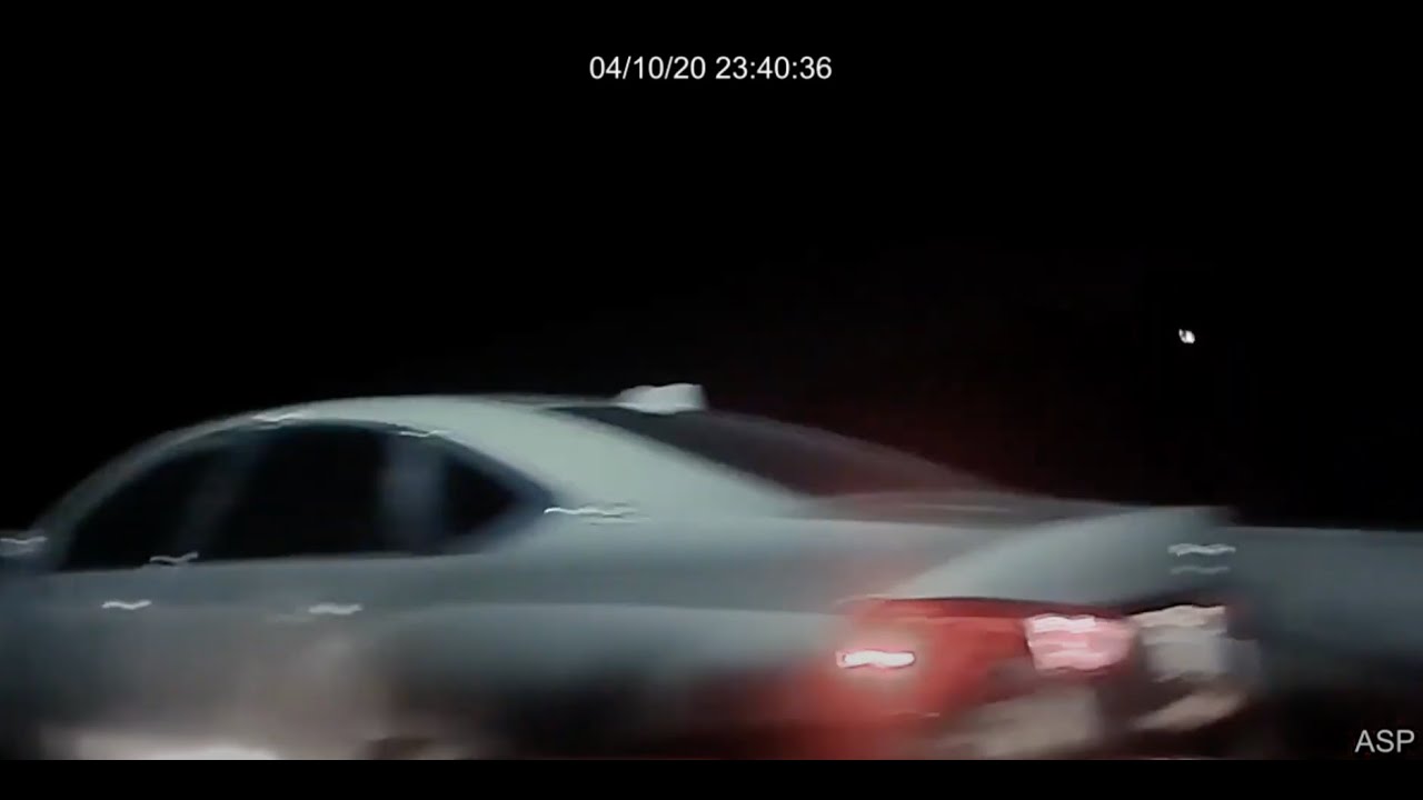 State Trooper Arkansas police pit maneuver dash cam and body cam ...