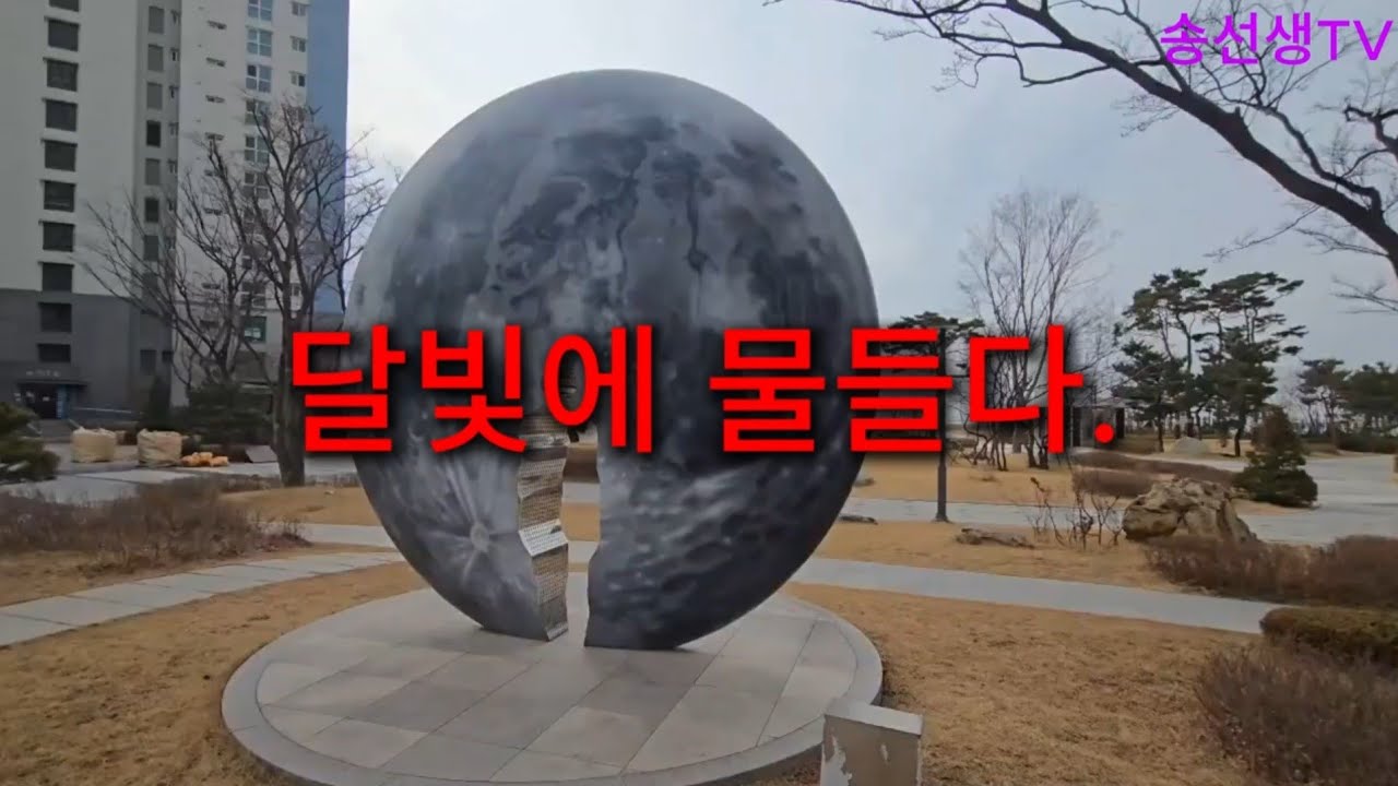 송도 달빛에 물들다