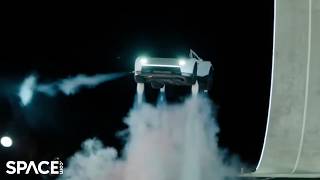 Tesla Unveils 'Flying' Roadster with SpaceX Thrusters