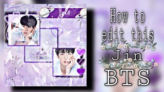 How to edit Jin's pic || Happy birthday to Jin 💜 screenshot 4