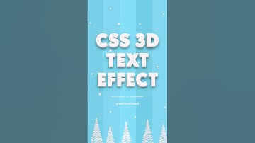 CSS Only 3D Text Effect for Stunning Web Design