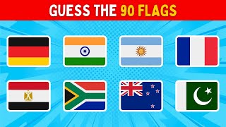 Can You Guess the 90 Flags? | Guess the Flag Quiz | Quiz Collector