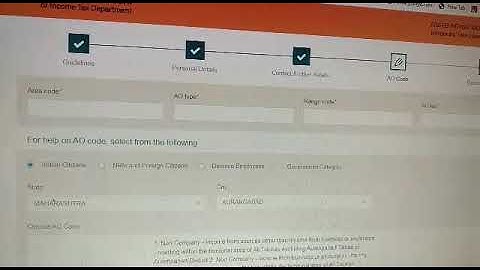AO CODE , AREA CODE , AO TYPE IN PAN CARD