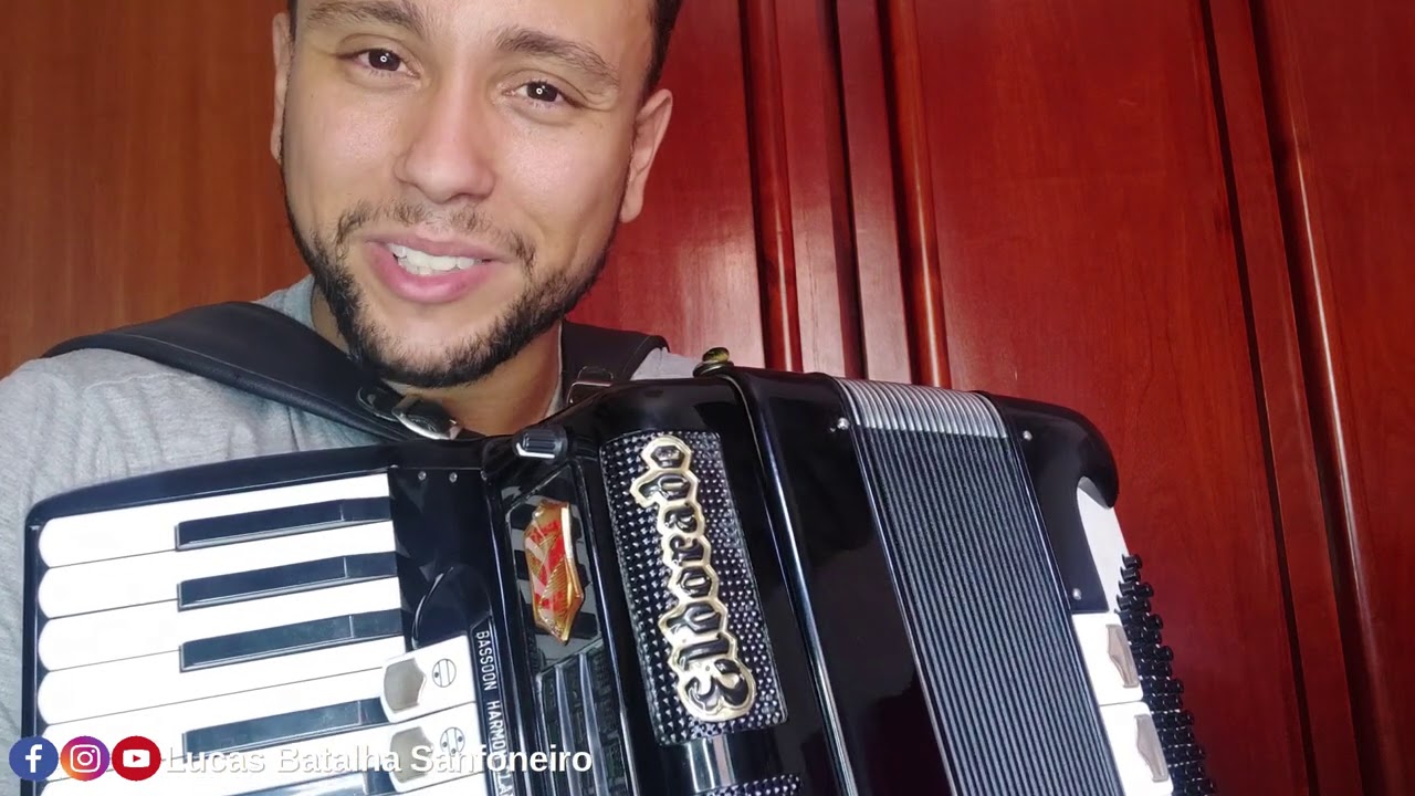 Como tocar QUERÊNCIA AMADA (Completa e Simplificada) - Aula de Acordeon