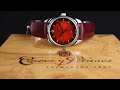 Cuervo Y Sobrinos Asturias Red Dial!  Historiador Case Swiss Watch Cuban Heritage!