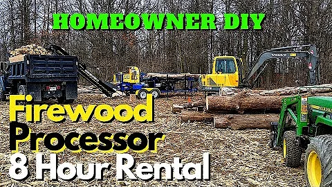 Homeowner Rents a Firewood Processor - Dyna SC-16 ...