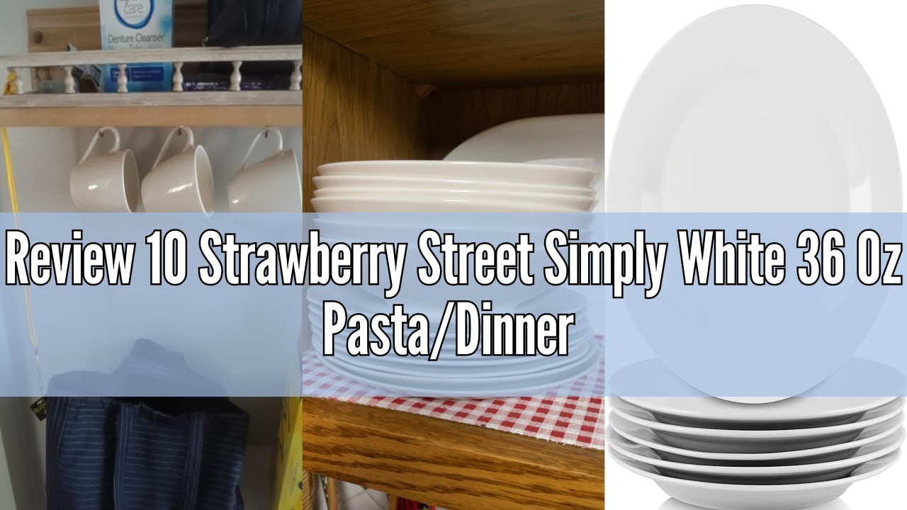Review 10 Strawberry Street Simply White 36 Oz Pasta/Dinner Bowl, Set of 6
