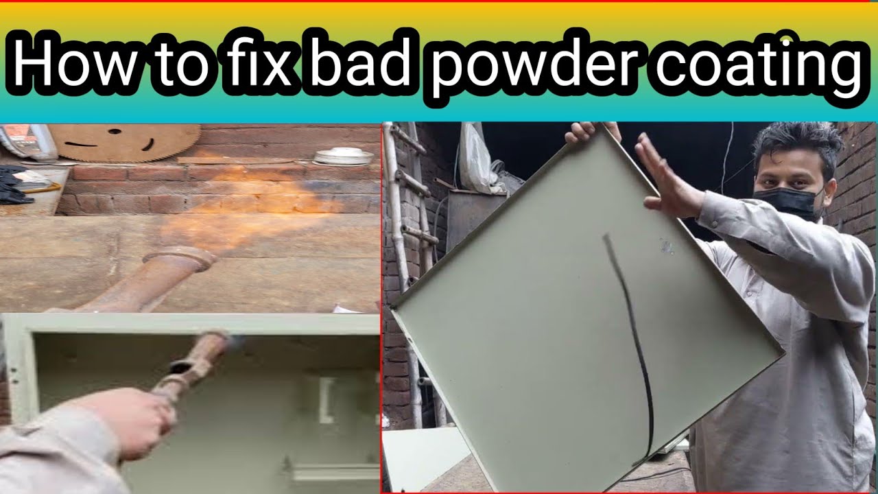 How to fix bad powder coating - YouTube