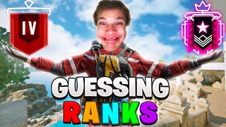 Guessing Your RANK in Rainbow Six Siege