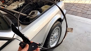 How to: Replace BMW E30 Hood Release Cable