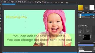 Photo Pos Pro V3 - How to add text to photo screenshot 1