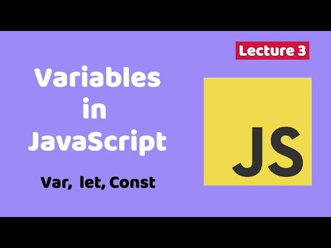 Variables in JavaScript | Tutorial #3