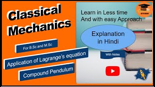 Compound Pendulum Motion Equation from Lagrange's Equation