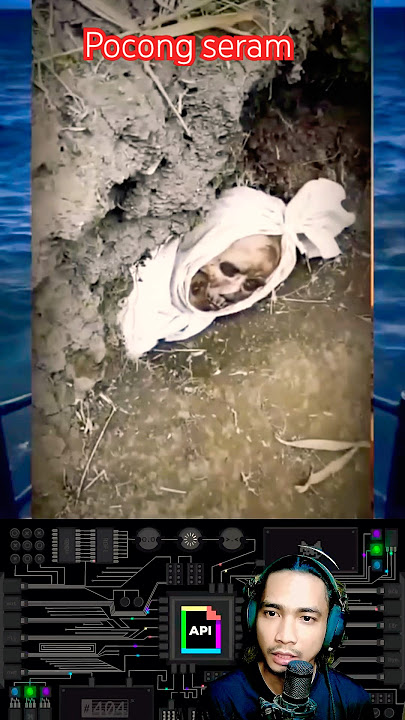 The appearance of a Pocong rising from the grave | scary #shorts #viral