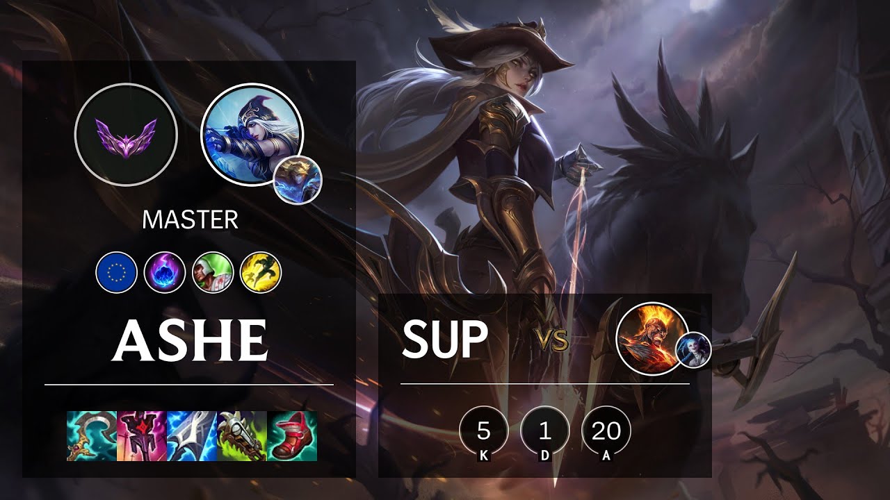 Ashe Support vs Brand - EUW Master Patch 12.4
