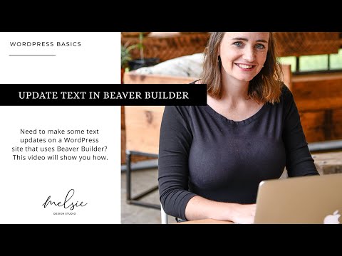 Update Text with Beaver Builder