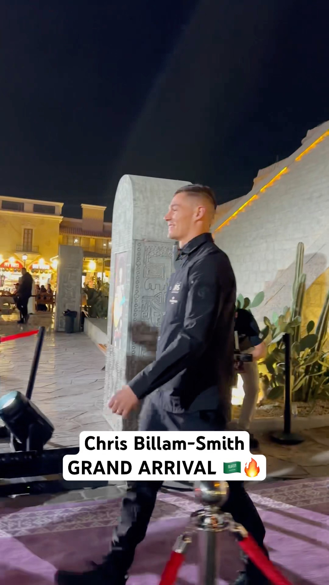 Chris Billam-Smith’s Grand Arrival in Saudi Arabia ???