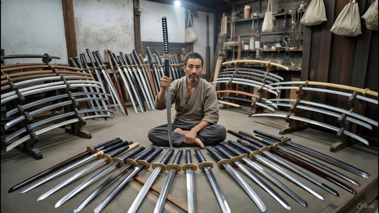  I Forged a Deadly Katana from a Rusty Bearing