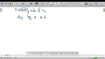 Divisibility rule of 14