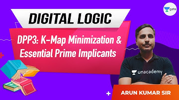 DPP: K-Map Minimization and Essential Prime Implicants - 3 | GATE/ESE 2021 | Digital Logic