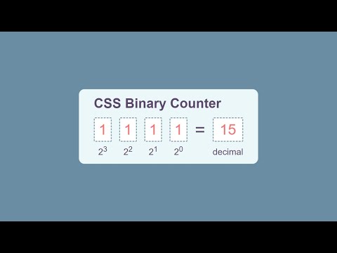 CSS Binary Counter