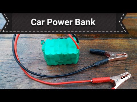 How to make Car Power Bank 12ah. Jump Starter zasilanie awaryjne do odpalania auta ogniwa 18650