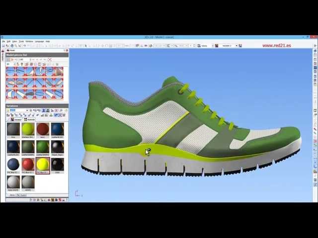 ICad3D+ Design - 3D Shoe Design software (casual/sport sample) class=