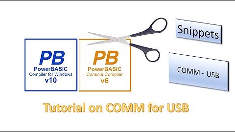 PowerBasic Snippets - Tutorial on Comm command and USB communication