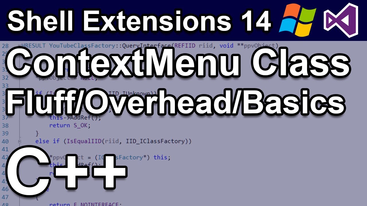 Writing a Windows Shell Extension in Pure C++ Part 14 of 16 - YouTube